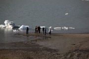 PEOPLE GAZING AT ICEBERGS