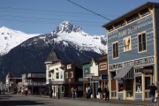 MAIN STREET IN SKAGWAY,ALASKA