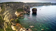 BEACH AND STRAITS OF BONIFACIO