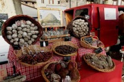 SAUCISSONS STALL AT LA VOULTE MARKET