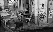 CAFE EARLY MORNING IN ARLES FRANCE