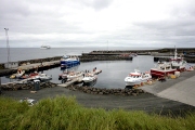 GRIMSEY HARBOUR ON ARCTIC CIRCLE