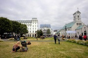 REYKJAVIK RESIDENTS ENJOYING SUMMER