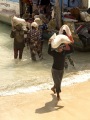 UNLOADING THE PUBLIC BOAT AT NUSA LEMBONGAN