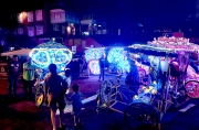 Trishaws in Melaka at Night