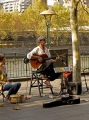 BUSKER ON BANKS OF YARRA