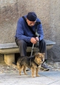 OLD MAN AND DOG CAGLIARI