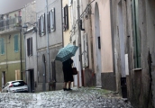 SASSIA BACK STREETS IN THE RAIN