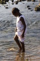 ZAMBIAN CHILD PADDLING