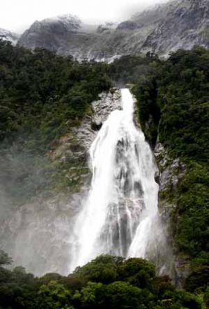 Milford Sound Waterfall 